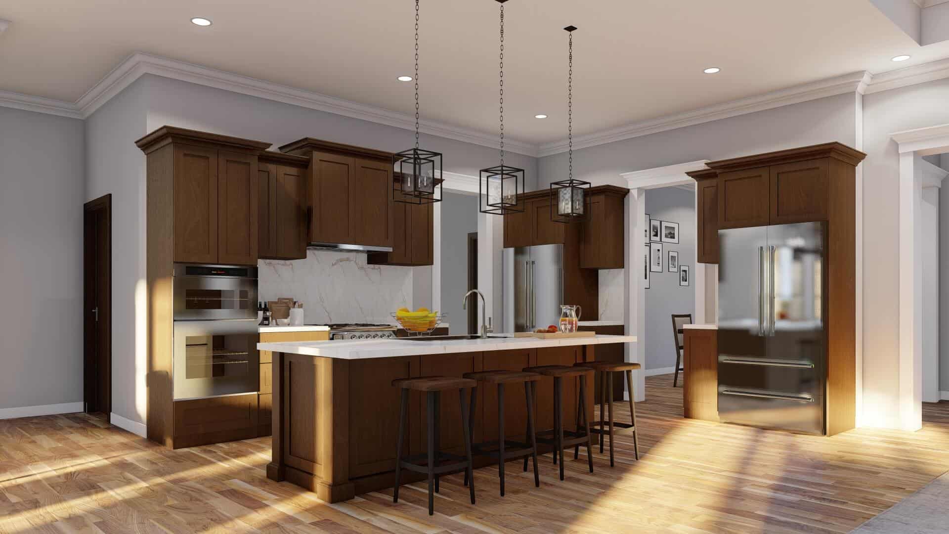 Kitchen: Kitchen Island of this 4-Bedroom,2646 Sq Ft Plan -193-1071