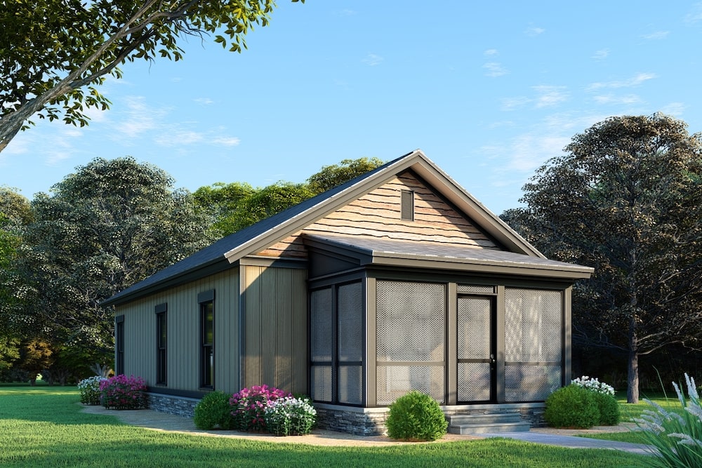 Small House Plans home (ThePlanCollection: Plan #193-1073)