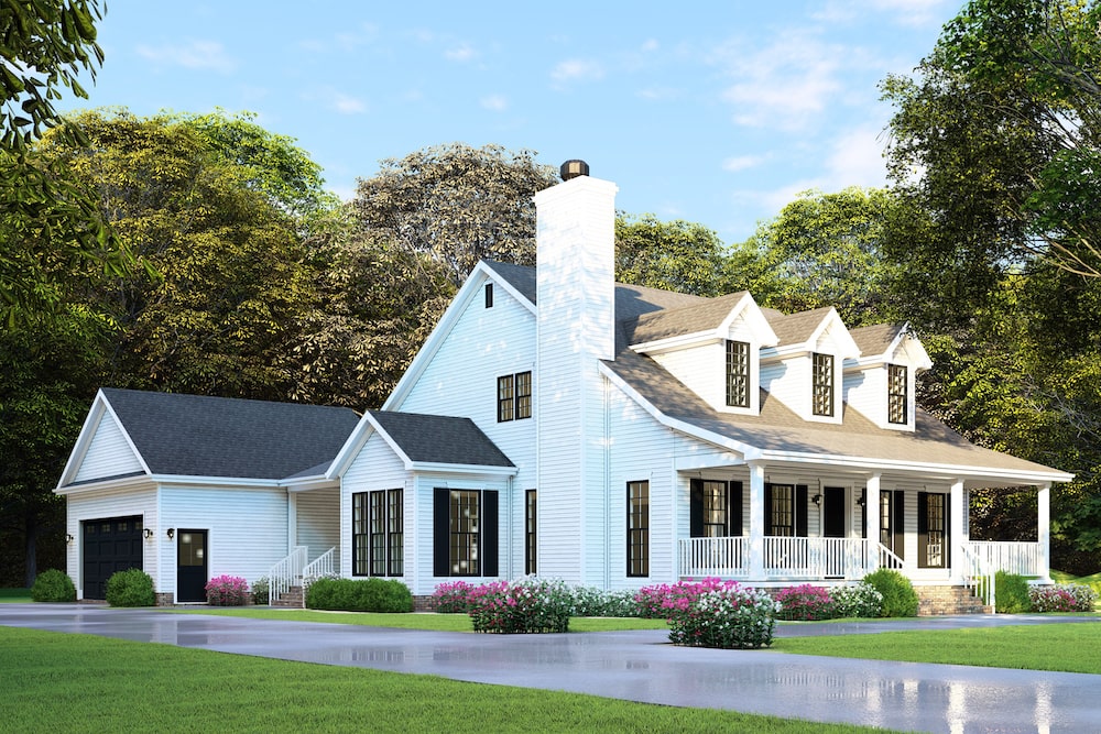 Left Side View of this 4-Bedroom, 2072 Sq Ft Plan - 193-1079