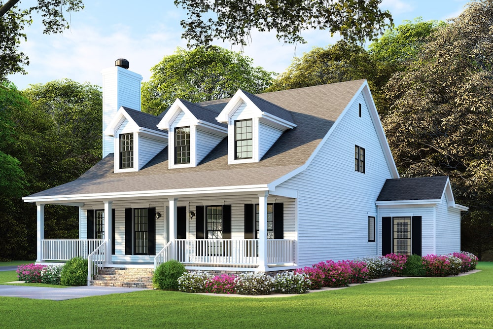 Right Side View of this 4-Bedroom, 2072 Sq Ft Plan - 193-1079