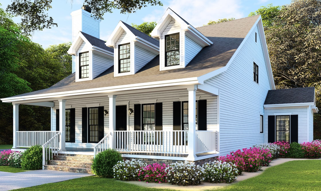 Right Side View of this 4-Bedroom, 2072 Sq Ft Plan - 193-1079