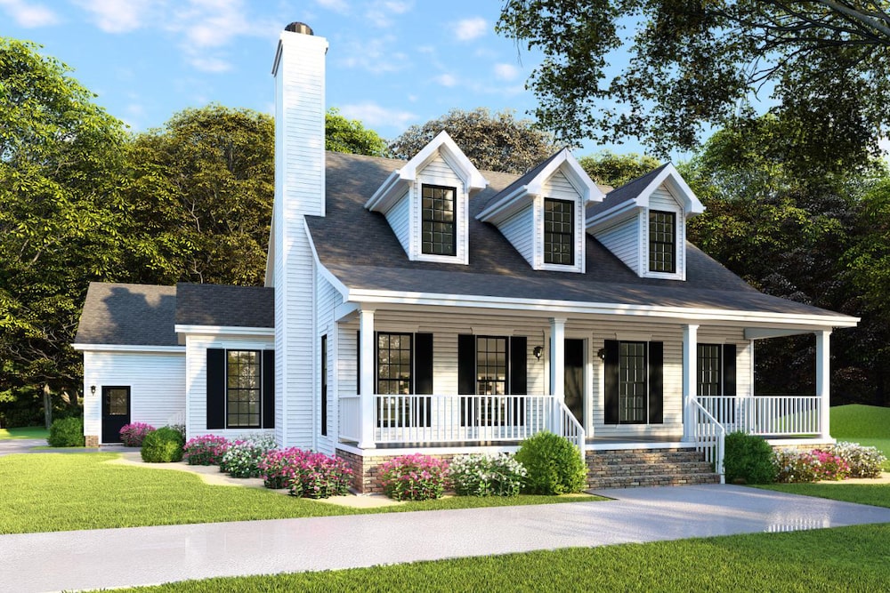 Ranch home (ThePlanCollection: Plan #193-1079)