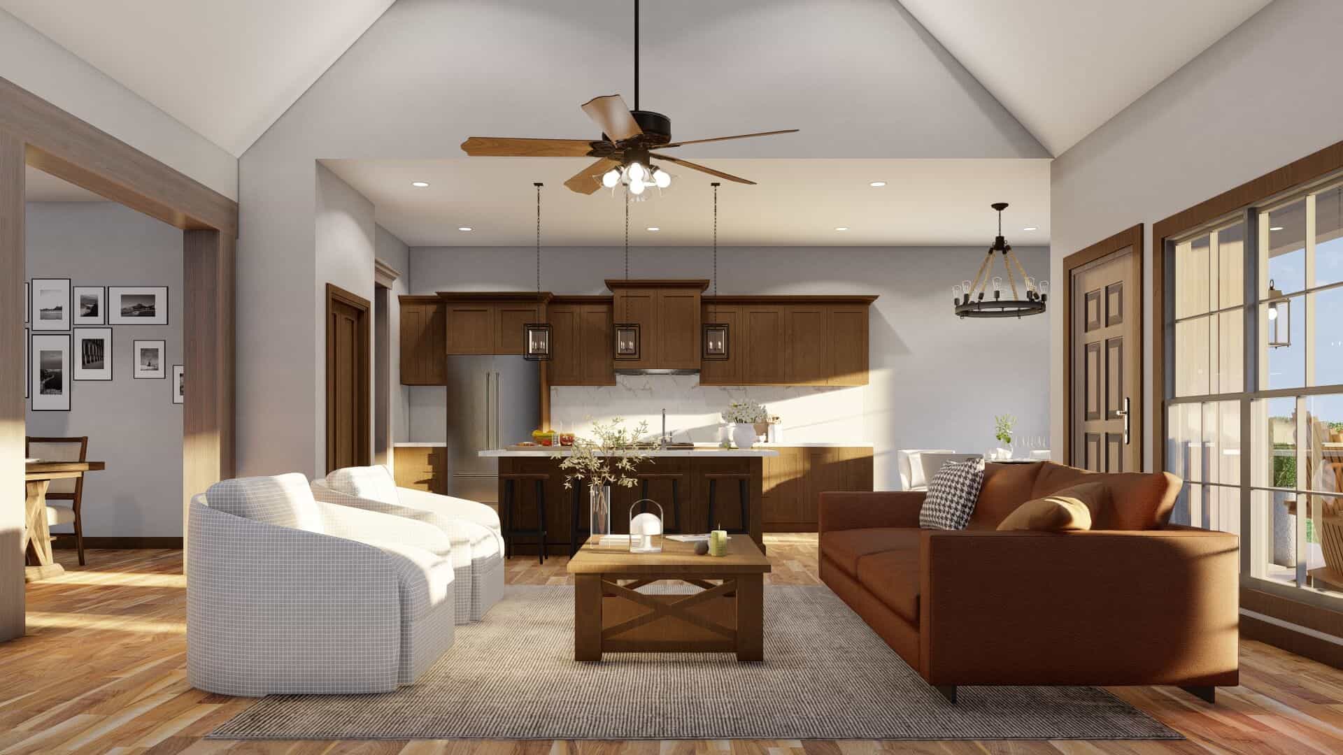 Great Room: Ceiling of this 3-Bedroom,2495 Sq Ft Plan -193-1080