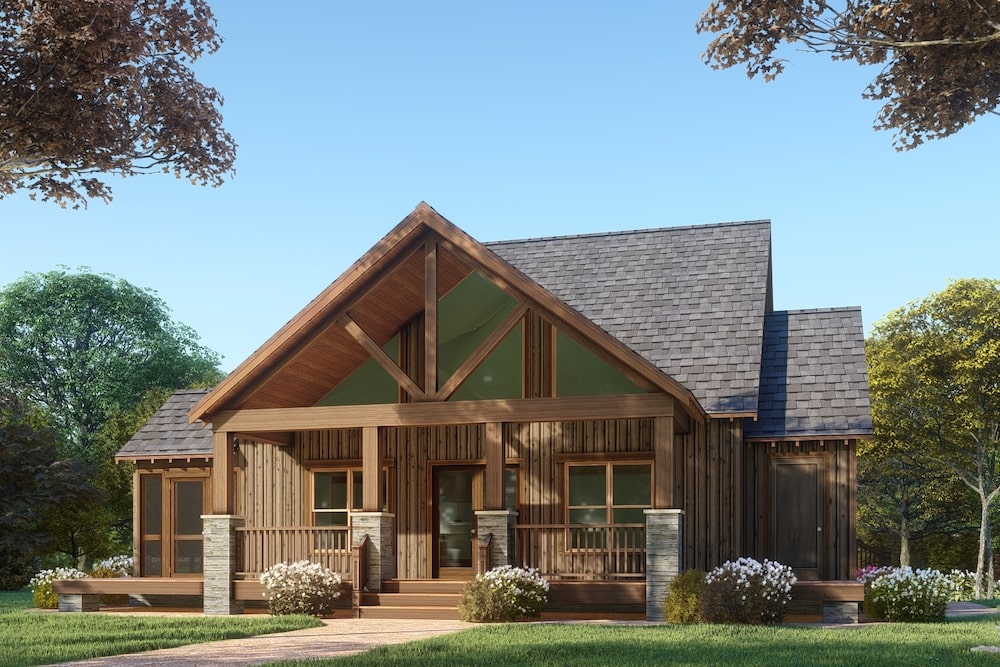 Front View of this 3-Bedroom, 2144 Sq Ft Plan - 193-1082