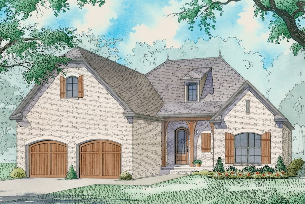 Rustic home (ThePlanCollection: Plan #193-1084)