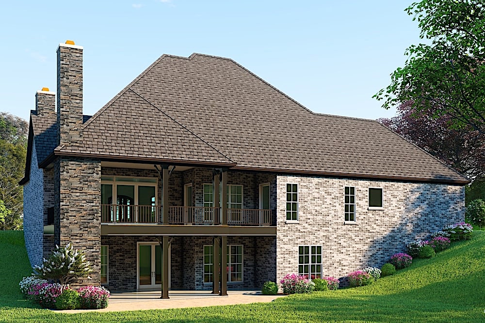 Side View of this 4-Bedroom, 4761 Sq Ft Plan - 193-1087