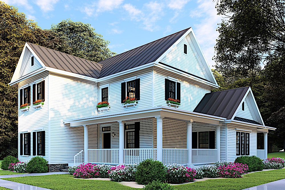 Side View of this 4-Bedroom, 2268 Sq Ft Plan - 193-1088