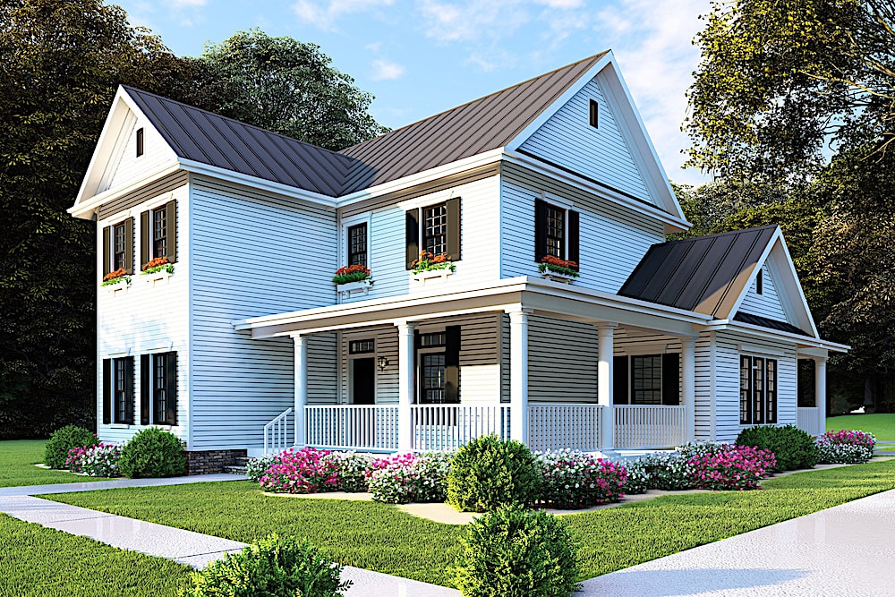 Right Side View of this 4-Bedroom, 2268 Sq Ft Plan - 193-1088