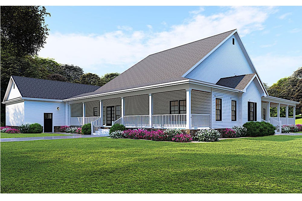 Right Side View of this 4-Bedroom, 3474 Sq Ft Plan - 193-1089