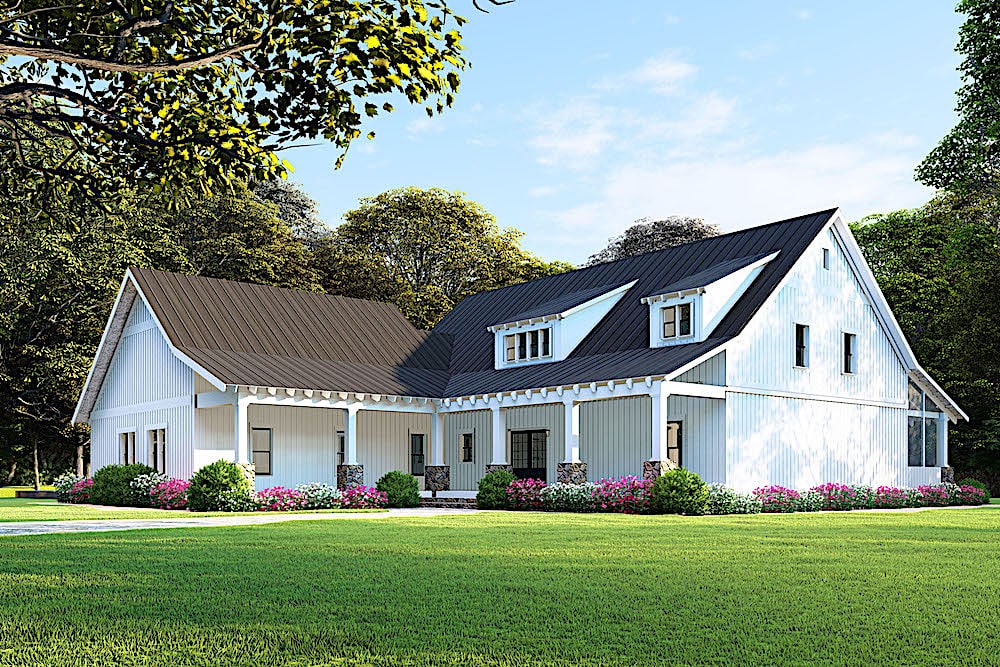Side View of this 5-Bedroom, 2860 Sq Ft Plan - 193-1092