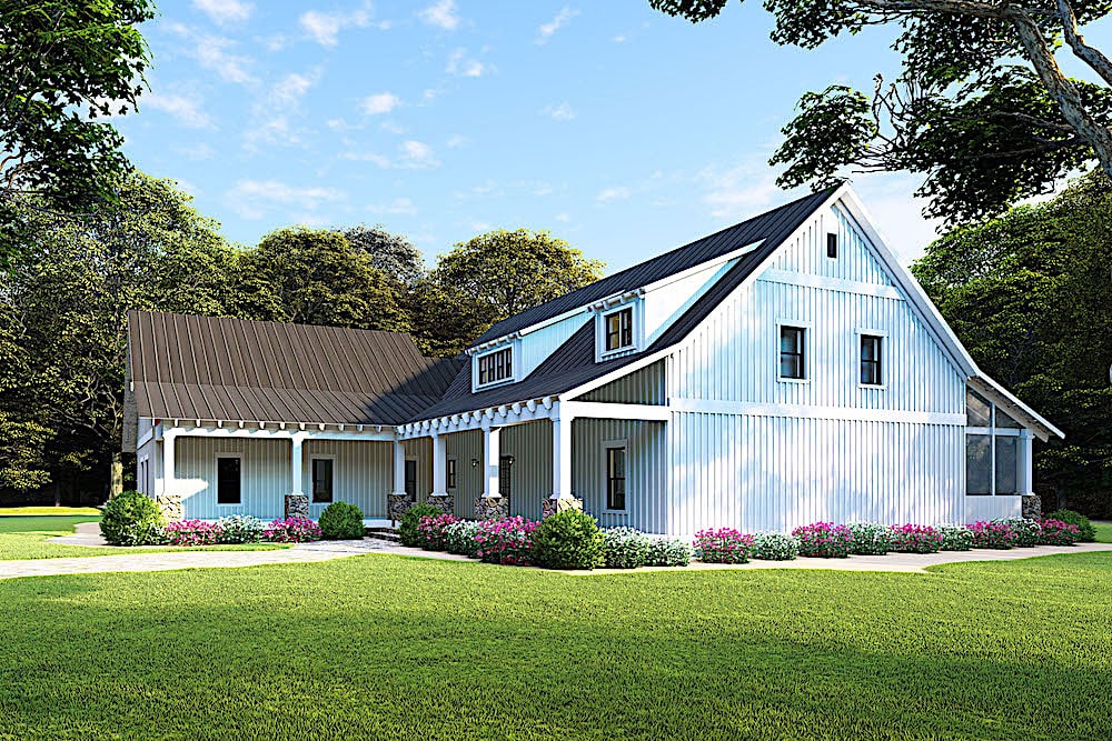 Side View of this 5-Bedroom, 2860 Sq Ft Plan - 193-1092