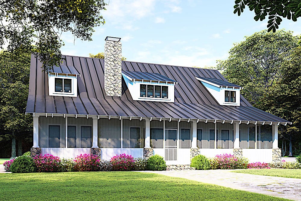 Rear View of this 5-Bedroom, 2860 Sq Ft Plan - 193-1092