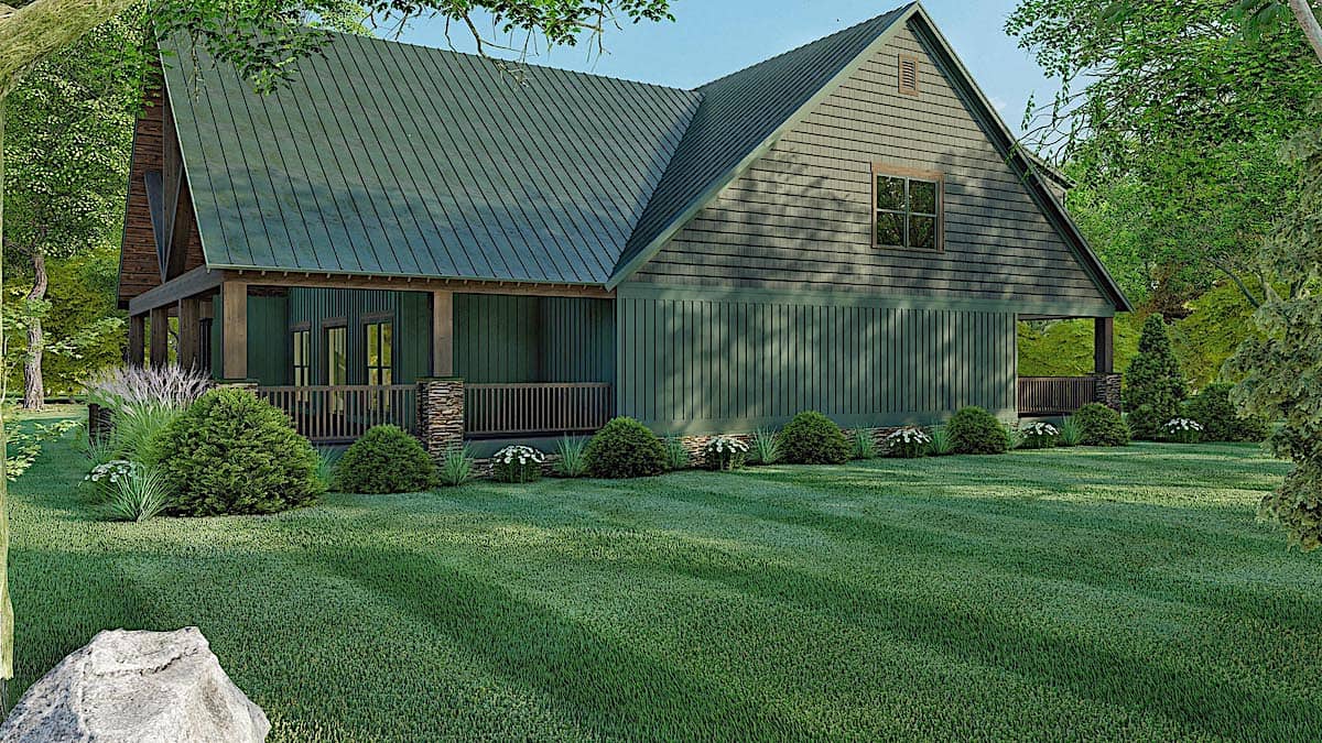Left Side View of this 4-Bedroom, 2663 Sq Ft Plan - 193-1096