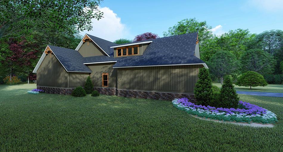 Side View of this 4-Bedroom, 5098 Sq Ft Plan - 193-1101