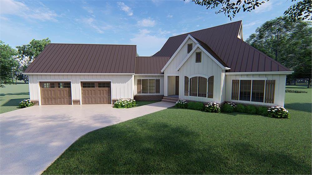 Front View of this 3-Bedroom, 3004 Sq Ft Plan - 193-1104