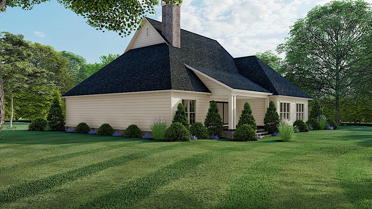 Right Side View of this 3-Bedroom, 3004 Sq Ft Plan - 193-1104