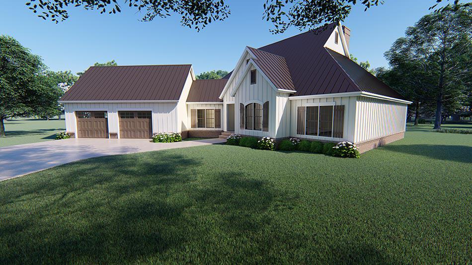 Right Side View of this 3-Bedroom, 3004 Sq Ft Plan - 193-1104