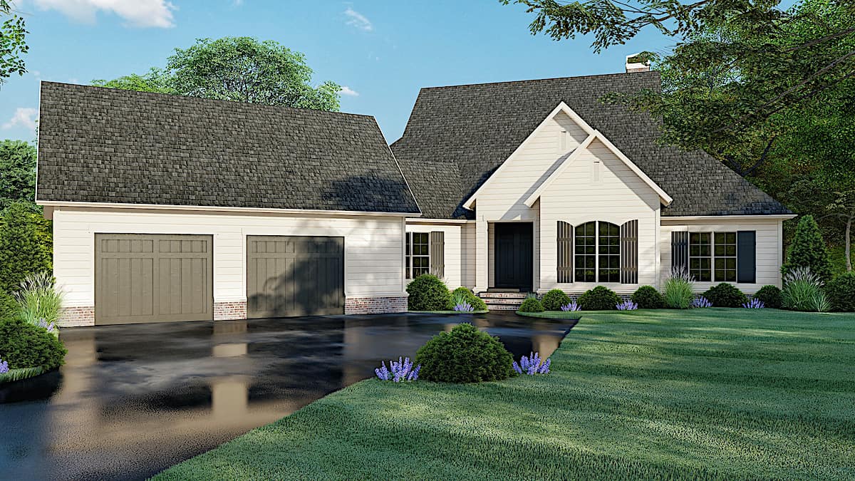 Contemporary home (ThePlanCollection: Plan #193-1104)