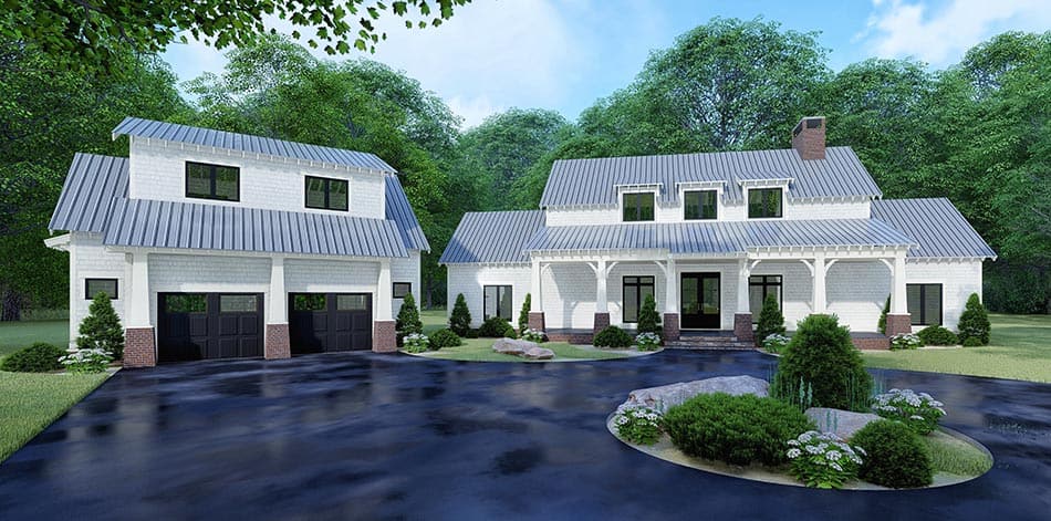 Front View of this 3-Bedroom, 2687 Sq Ft Plan - 193-1105