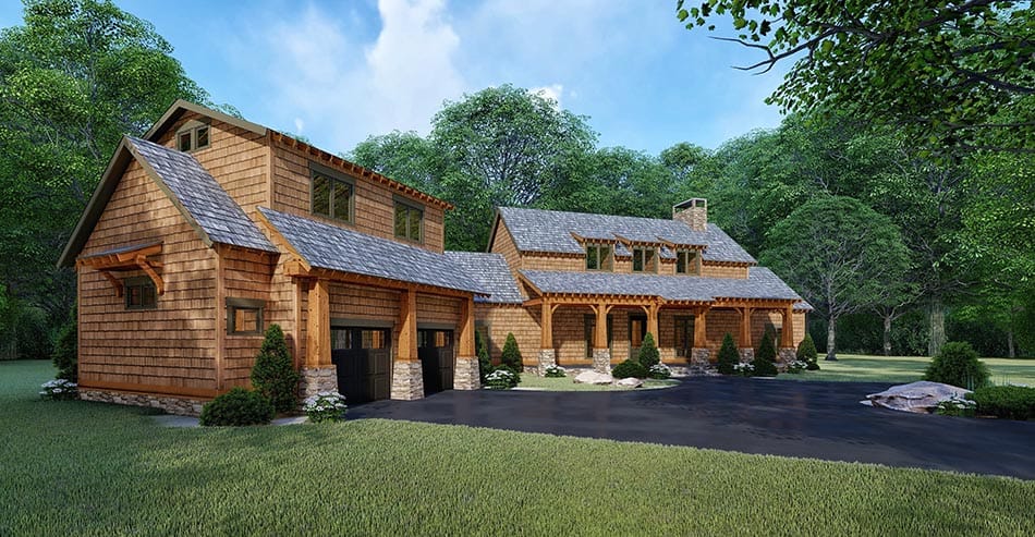 Front View of this 3-Bedroom, 2687 Sq Ft Plan - 193-1105
