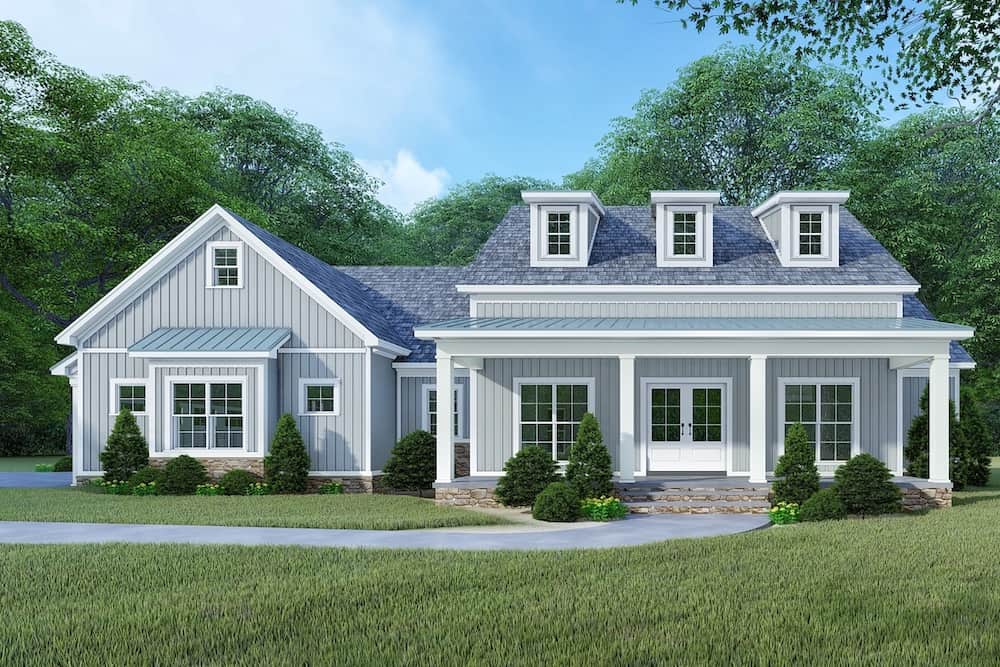 Home Plan Front Elevation of this 4-Bedroom,2220 Sq Ft Plan -193-1106