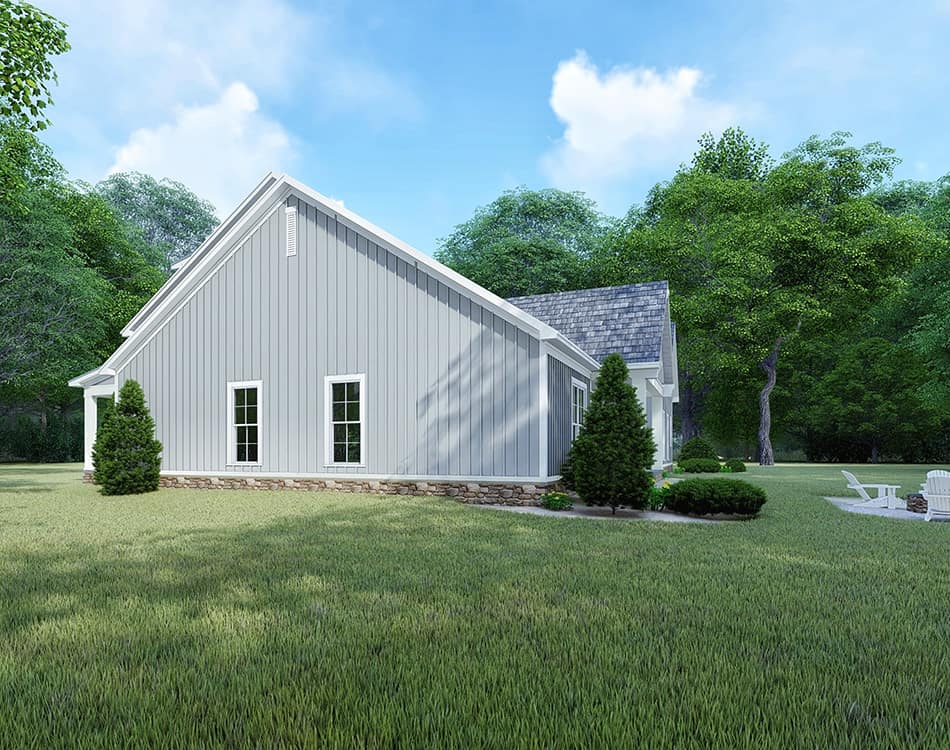 Home Plan Right Elevation of this 4-Bedroom,2220 Sq Ft Plan -193-1106