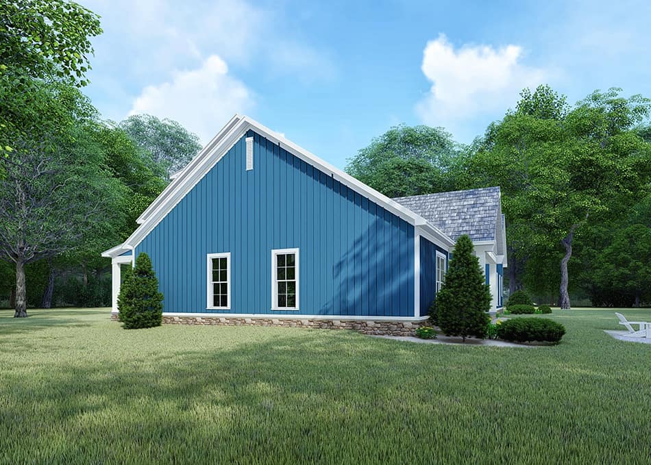 Home Plan Right Elevation of this 4-Bedroom,2220 Sq Ft Plan -193-1106
