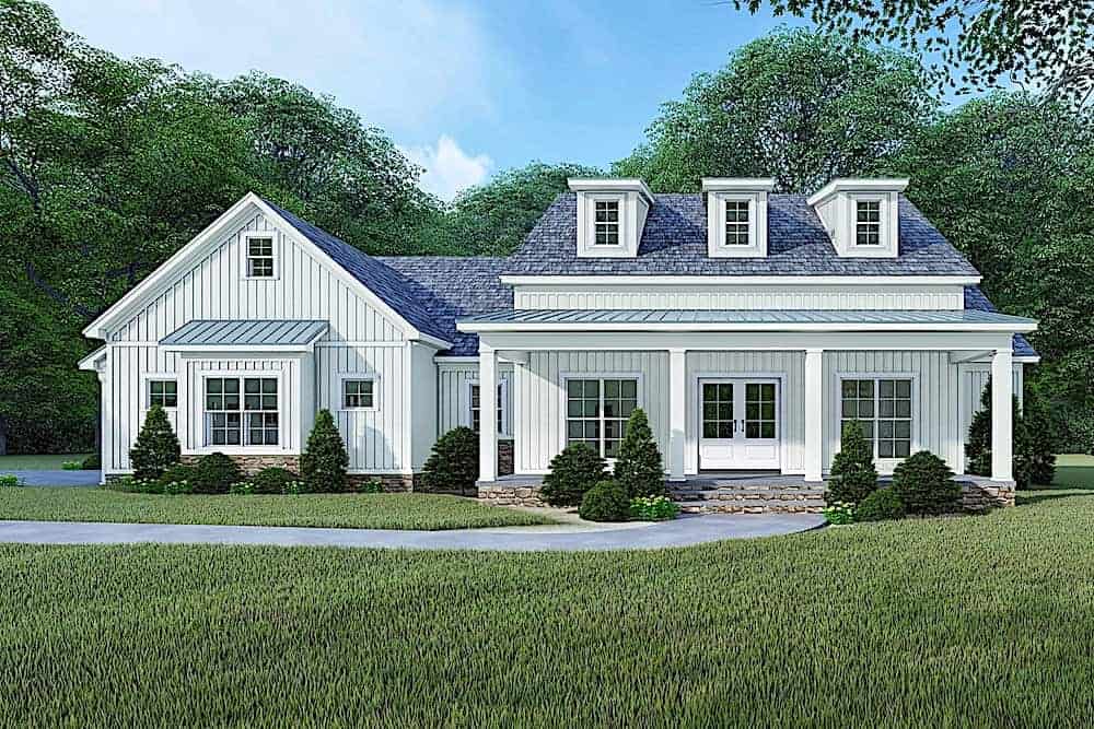 Front View of this 4-Bedroom, 2220 Sq Ft Plan - 193-1106