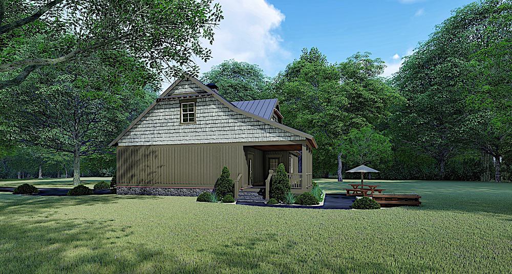 Right Side View of this 3-Bedroom, 1905 Sq Ft Plan - 193-1108