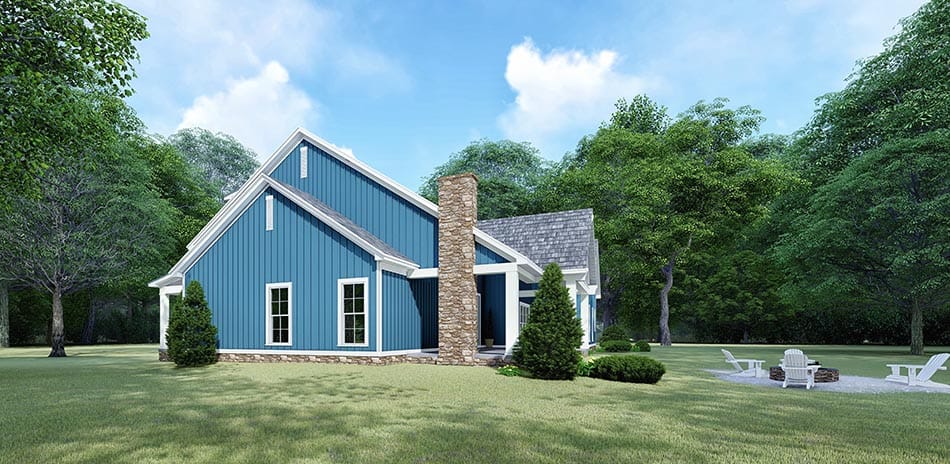 Right Side View of this 3-Bedroom, 2031 Sq Ft Plan - 193-1109