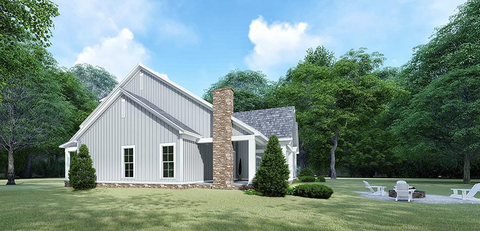 Right Side View of this 3-Bedroom, 2031 Sq Ft Plan - 193-1109