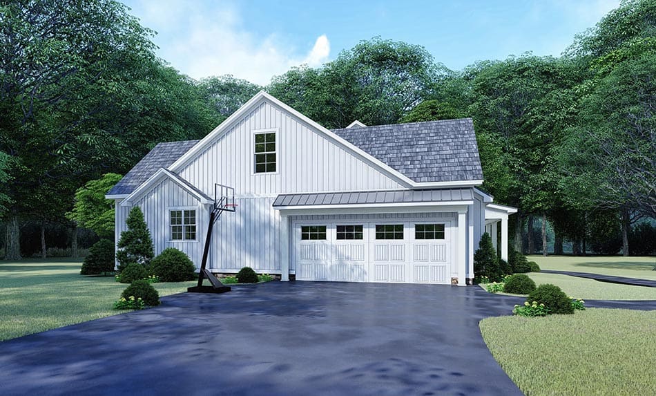 Side View of this 3-Bedroom, 2031 Sq Ft Plan - 193-1109