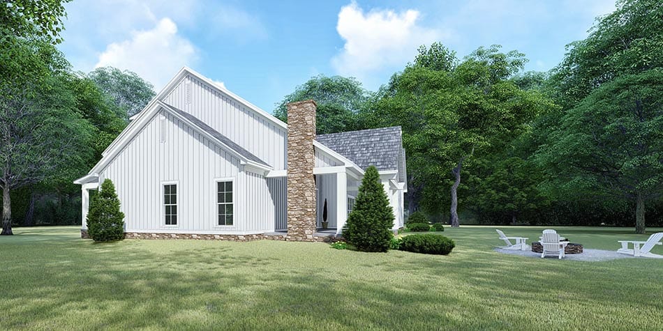 Right Side View of this 3-Bedroom, 2031 Sq Ft Plan - 193-1109