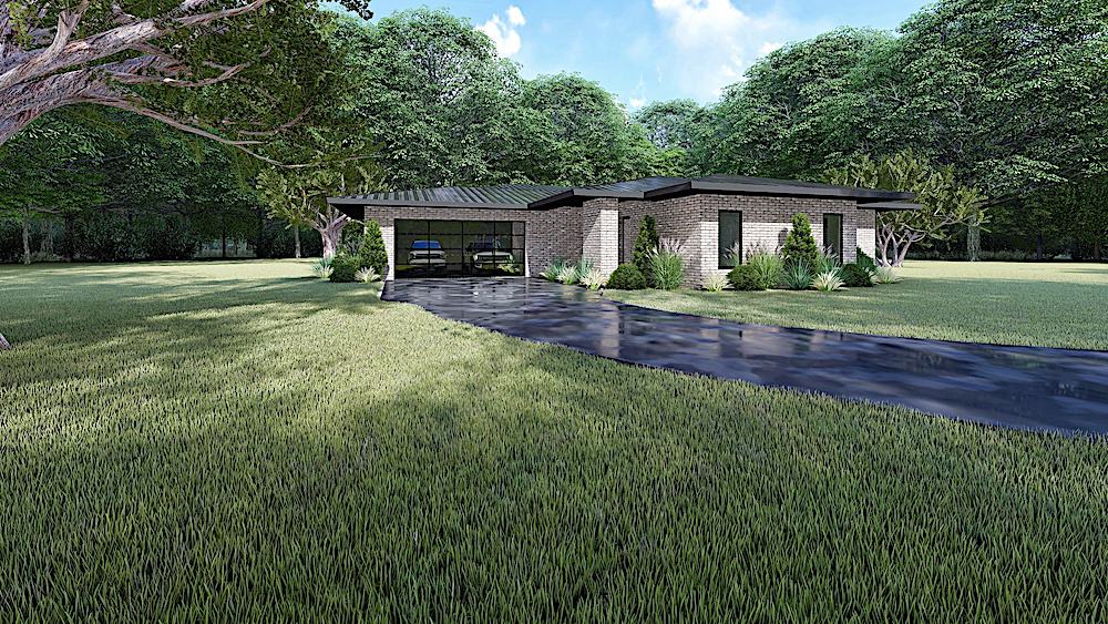 Left Side View of this 3-Bedroom, 2653 Sq Ft Plan - 193-1115