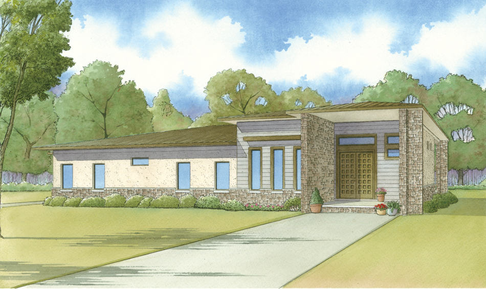 Front View of this 3-Bedroom, 2653 Sq Ft Plan - 193-1115