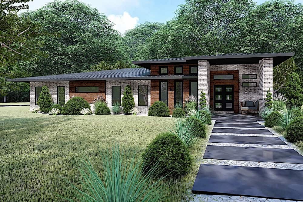 Contemporary home (ThePlanCollection: Plan #193-1115)