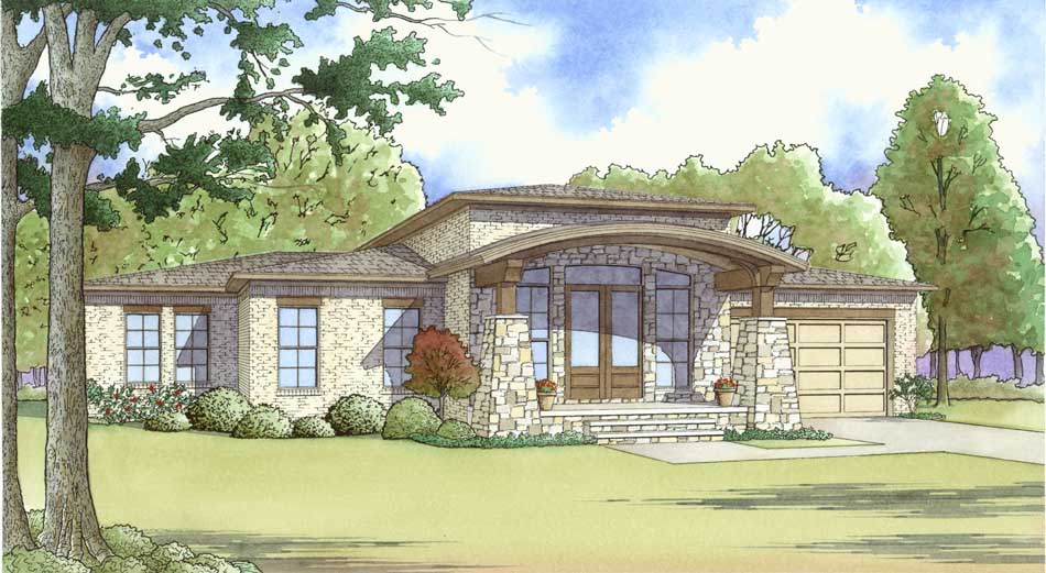 Contemporary home (ThePlanCollection: Plan #193-1119)