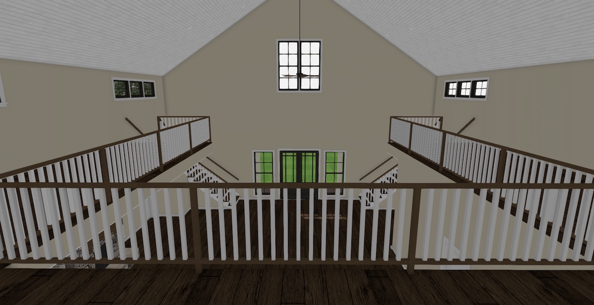 Balcony of this 3-Bedroom, 4072 Sq Ft Plan - 193-1120