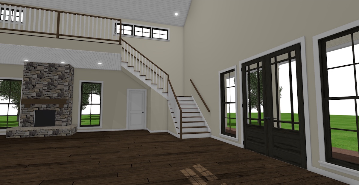 Entry Hall: Staircase of this 3-Bedroom, 4072 Sq Ft Plan - 193-1120