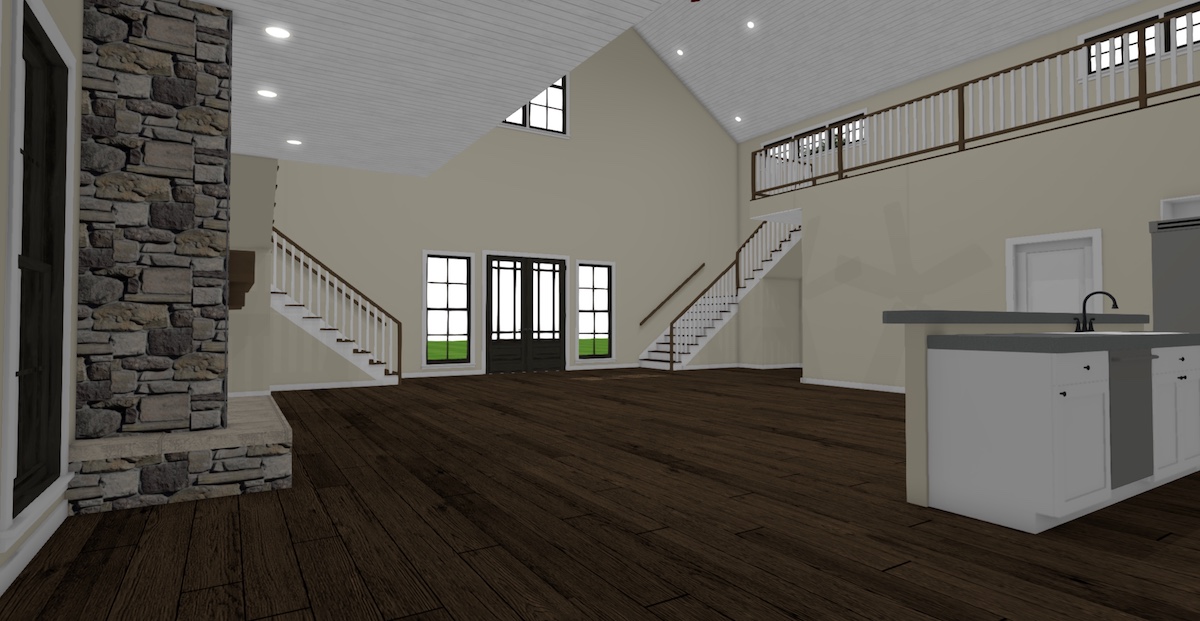 Great Room of this 3-Bedroom, 4072 Sq Ft Plan - 193-1120