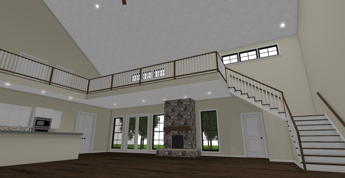 Great Room of this 3-Bedroom, 4072 Sq Ft Plan - 193-1120