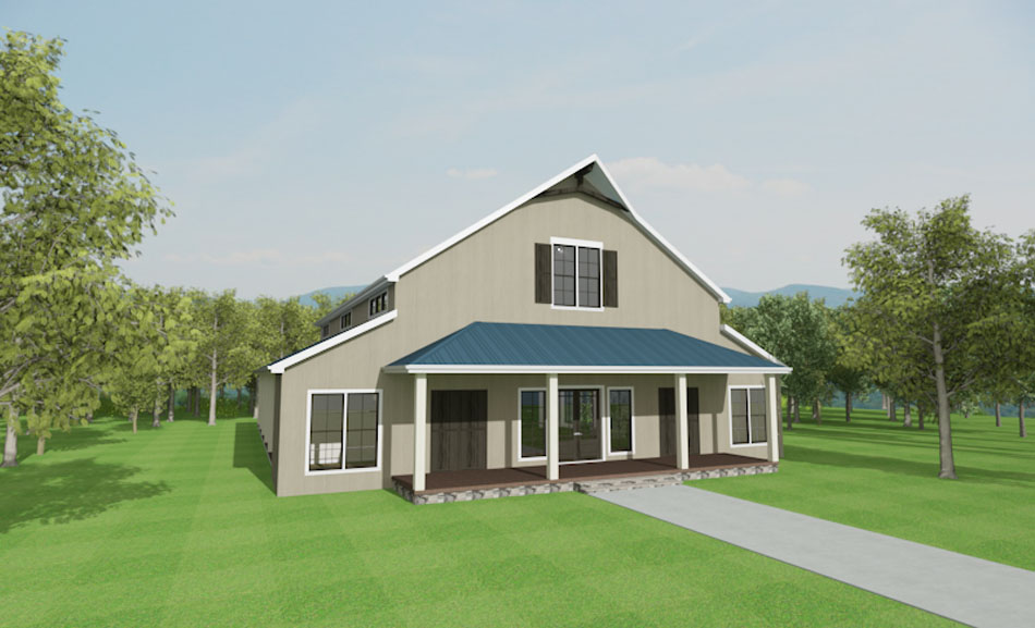 Front View of this 3-Bedroom, 4072 Sq Ft Plan - 193-1120