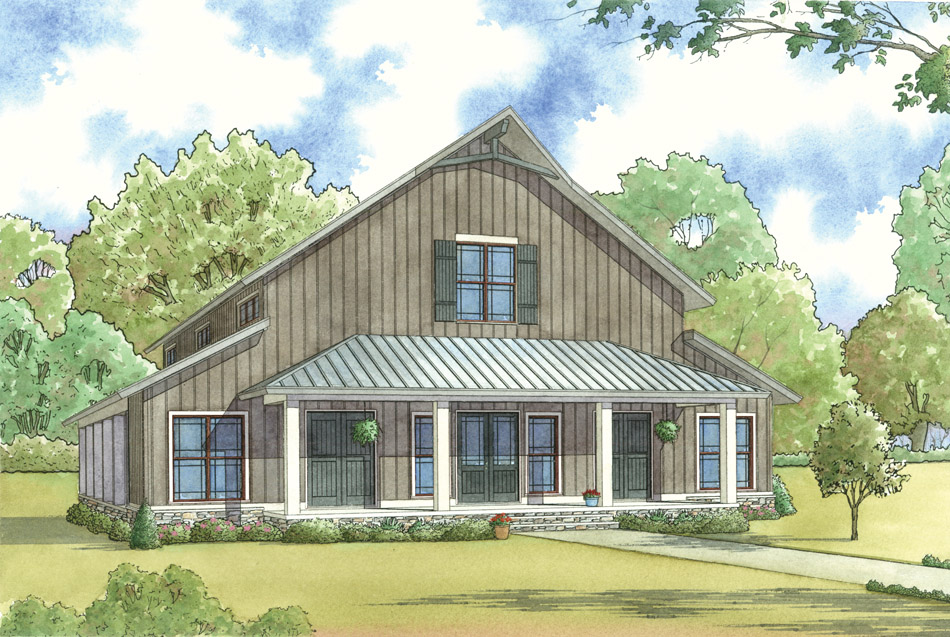 Front View of this 3-Bedroom, 4072 Sq Ft Plan - 193-1120