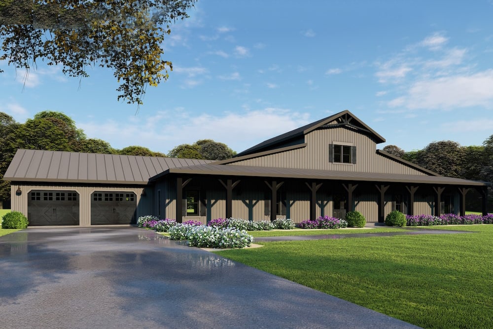 Left Side View of this 5-Bedroom, 3277 Sq Ft Plan - 193-1126