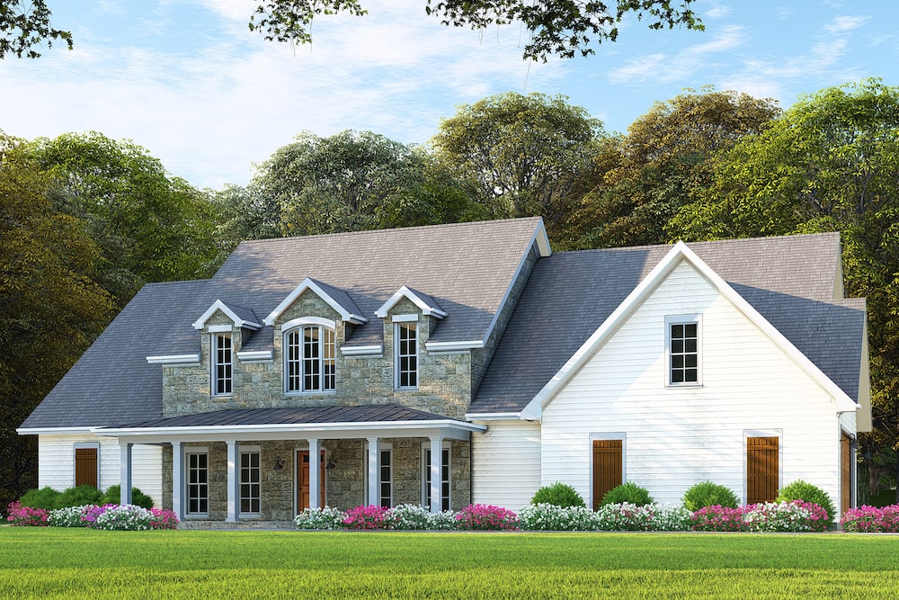 Rear View of this 6-Bedroom, 3421 Sq Ft Plan - 193-1127
