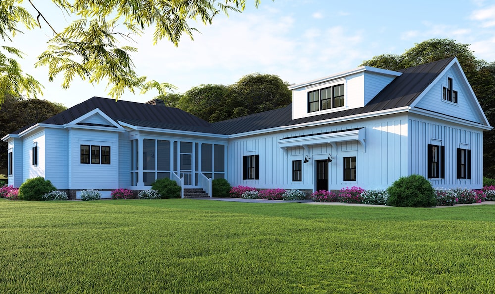 Front View of this 3-Bedroom, 2430 Sq Ft Plan - 193-1128