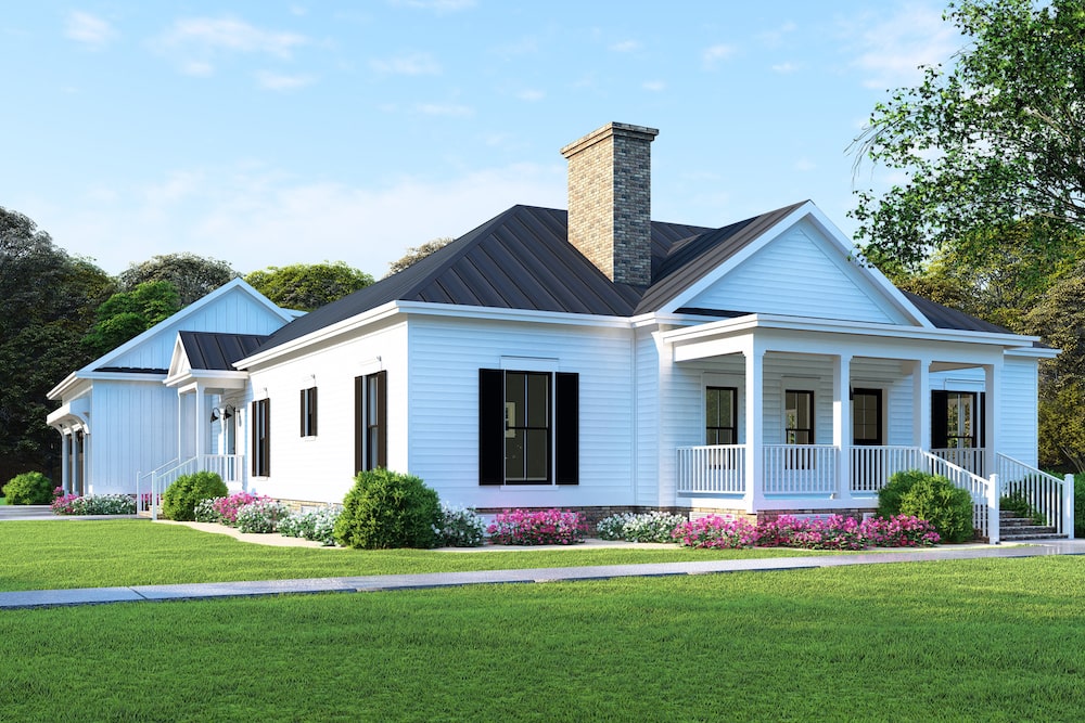 Country home (ThePlanCollection: Plan #193-1128)