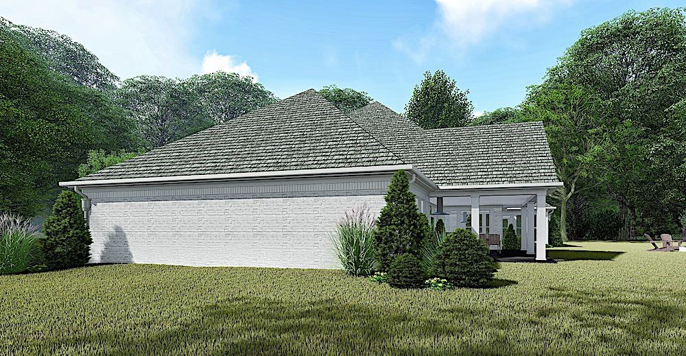 Right Side View of this 3-Bedroom, 3982 Sq Ft Plan - 193-1133