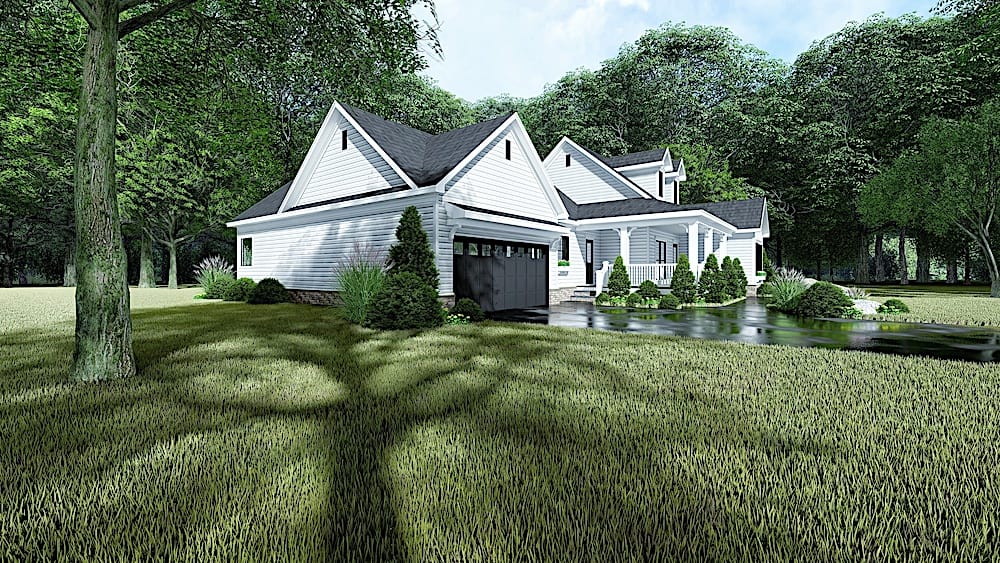 Left Side View of this 3-Bedroom, 1813 Sq Ft Plan - 193-1135
