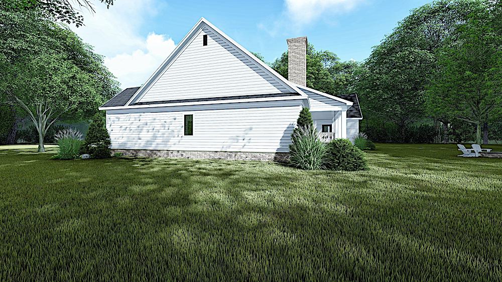 Right Side View of this 3-Bedroom, 1813 Sq Ft Plan - 193-1135